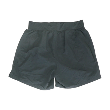 Black Solid Active Shorts