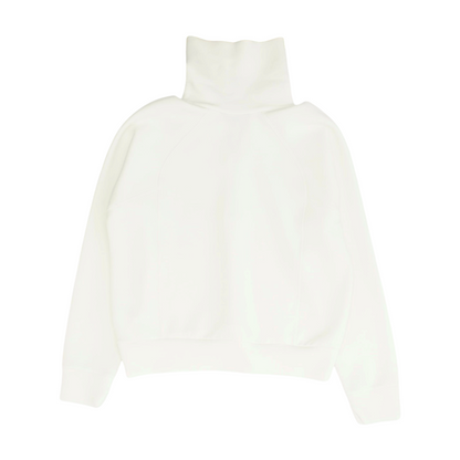White Solid 1/4 Zip Pullover