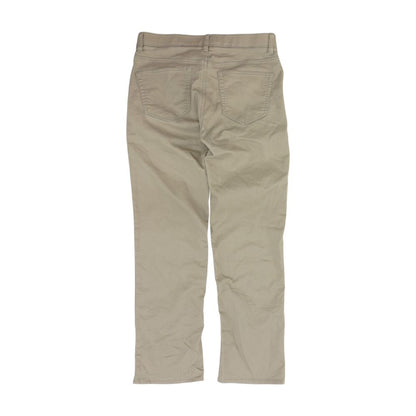 Beige Solid Five Pocket Pants
