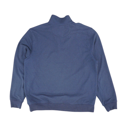 Navy Solid 1/4 Zip Pullover