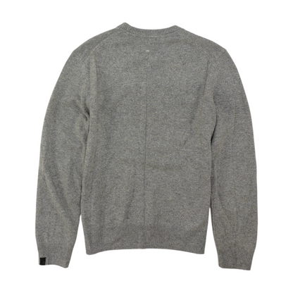 Gray Solid Pullover Sweater