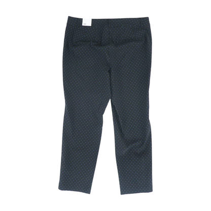 Black Print Slim Pants