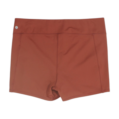 Red Solid Active Shorts