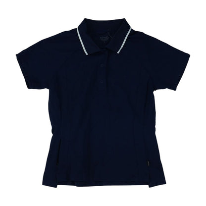 Navy Polo Knit Top