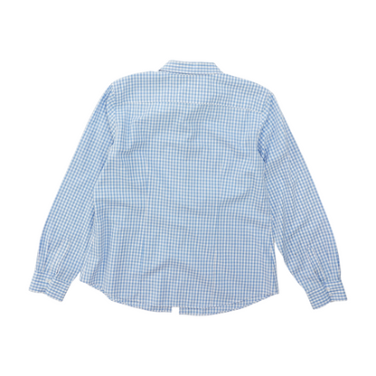 Blue Check Button Down
