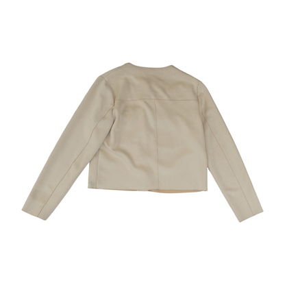 Cream Solid Jacket