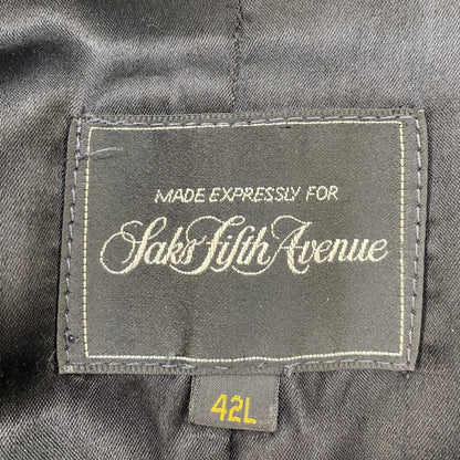Vintage Navy Long Solid Coat