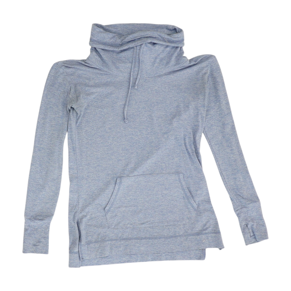 Blue Solid Sweatshirt Pullover