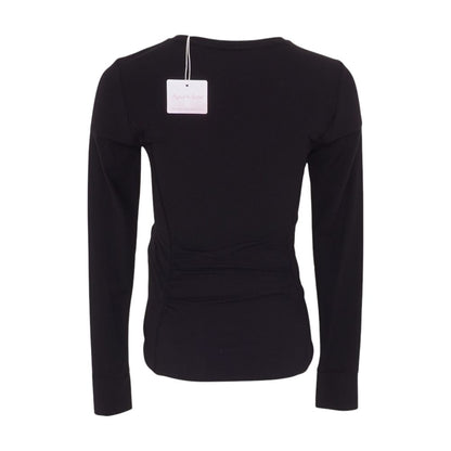 Black Maternity Crewneck Knit Top