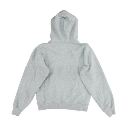 Gray Solid Hoodie Pullover