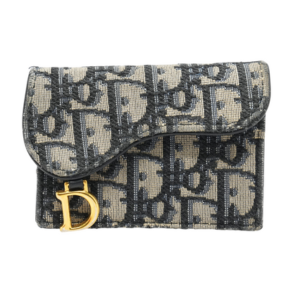Saddle Bloom Card Holder in Blue