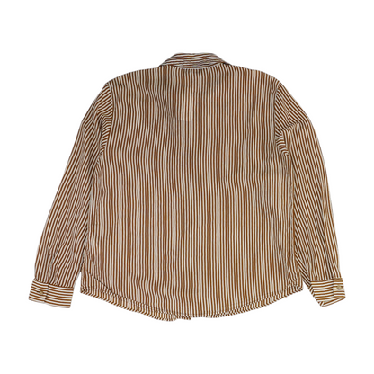 Brown Striped Button Down