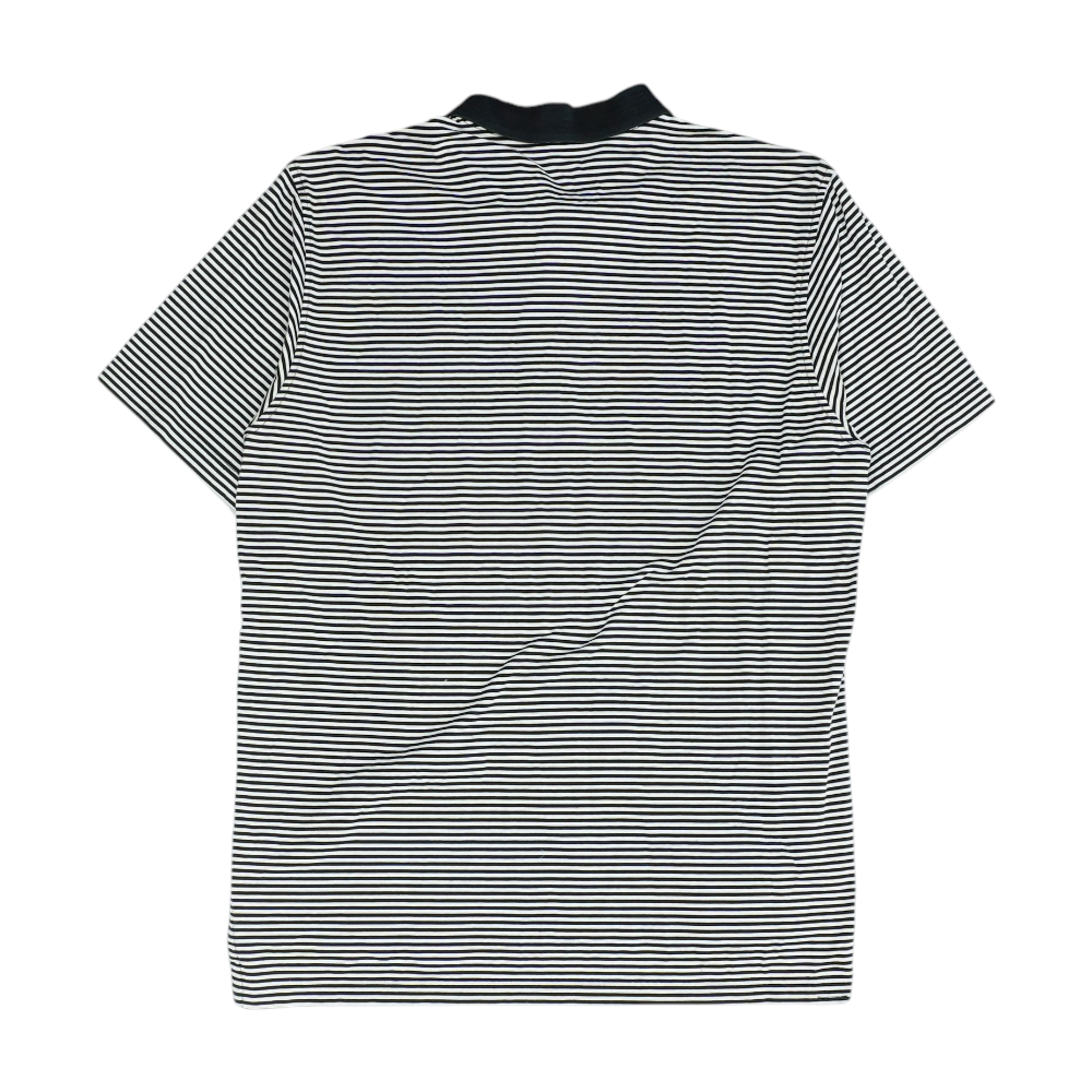 Black Alabama Crimson Tide Striped Short Sleeve Polo