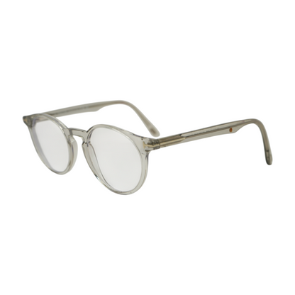 Clear TF 5557-9 Round Prescription Eyewear