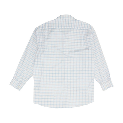 White Check Long Sleeve Button Down