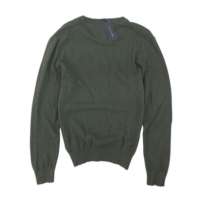 Green Solid Pullover Sweater