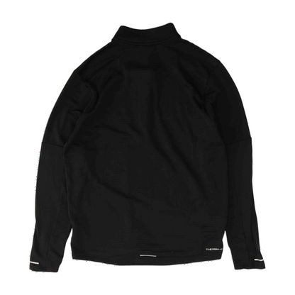 Black Solid 1/4 Zip Pullover