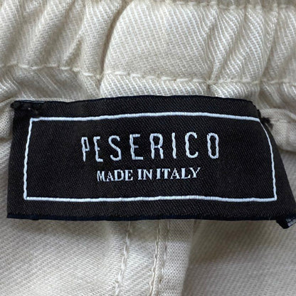 Tan Stretch Cotton Gabardine Jogger Pant