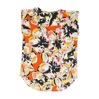Multi Floral Short Sleeve Blouse
