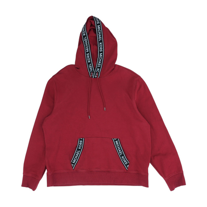 Red Solid Hoodie Pullover