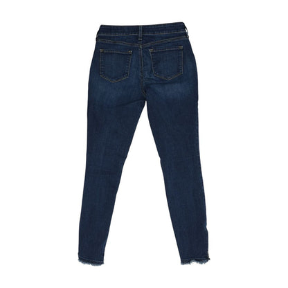 Navy Mid Rise Skinny Leg Jeans