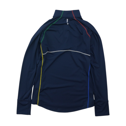 Navy Solid 1/4 Zip Pullover