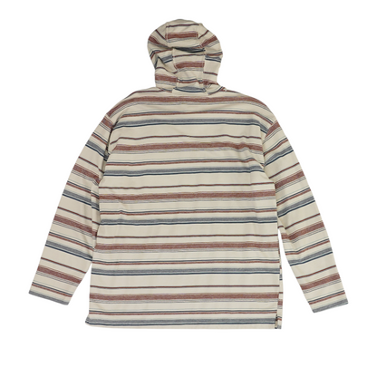 Beige Striped Pullover Sweater