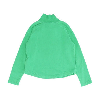 Green Solid Sweatshirt Pullover