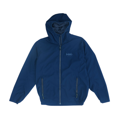 Navy Solid Rain Jacket