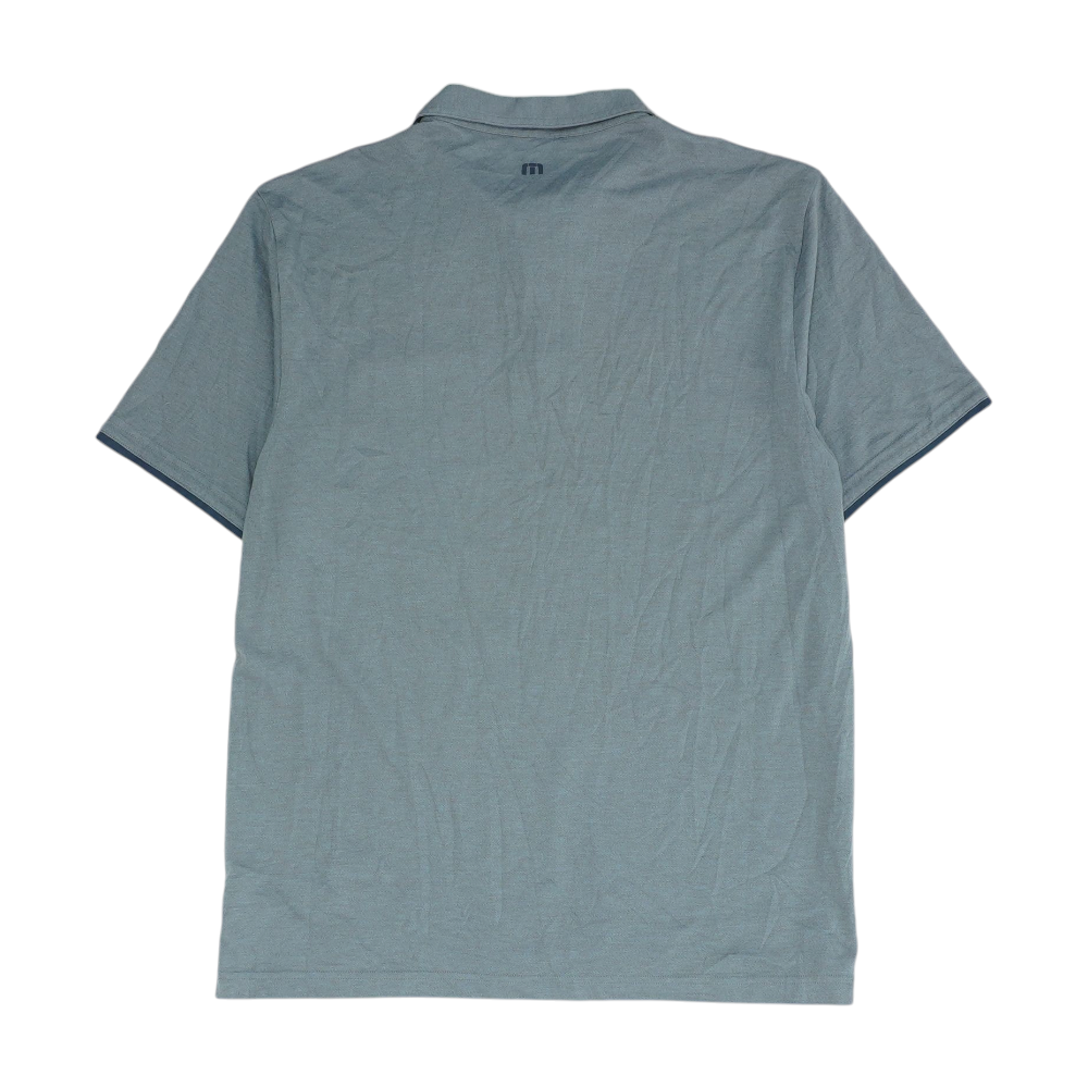 Travis Mathew Gray Solid Short Sleeve Polo – Image 2