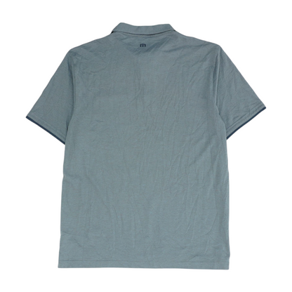 Travis Mathew Gray Solid Short Sleeve Polo – Image 2