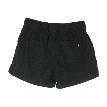 Black Solid Chino Shorts