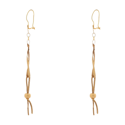 21K Yellow Gold Dangle Earrings