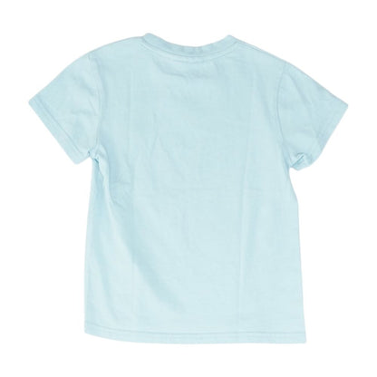 Blue Solid Crewneck T-Shirt