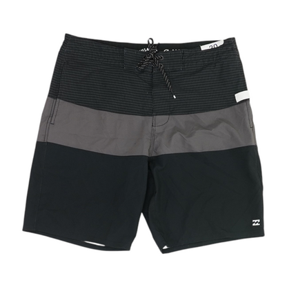 Gray Color Block Swim Bottom