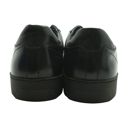 Black Leather Lace Up Casual Shoes