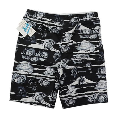 Black Floral Swim Bottom