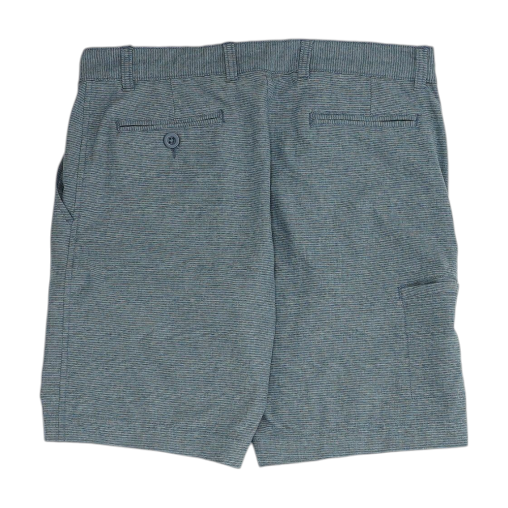 Gray Striped Chino / Khaki Shorts