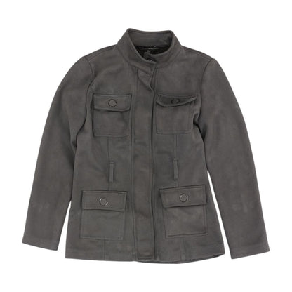 Gray Solid Jacket