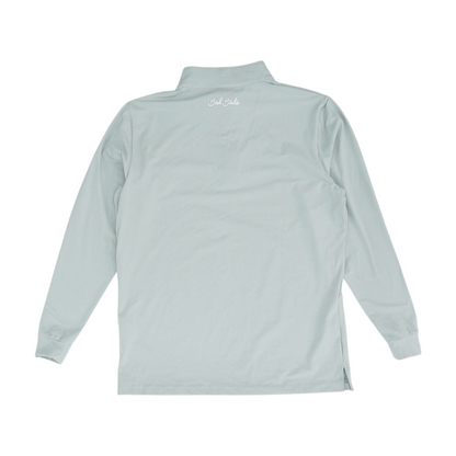 Gray Solid 1/4 Zip Pullover