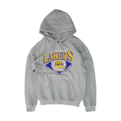 Gray Solid Hoodie Pullover