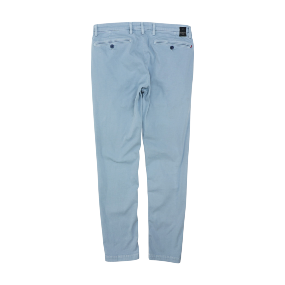 Blue Slim Pants