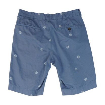 Blue Graphic Chino Shorts