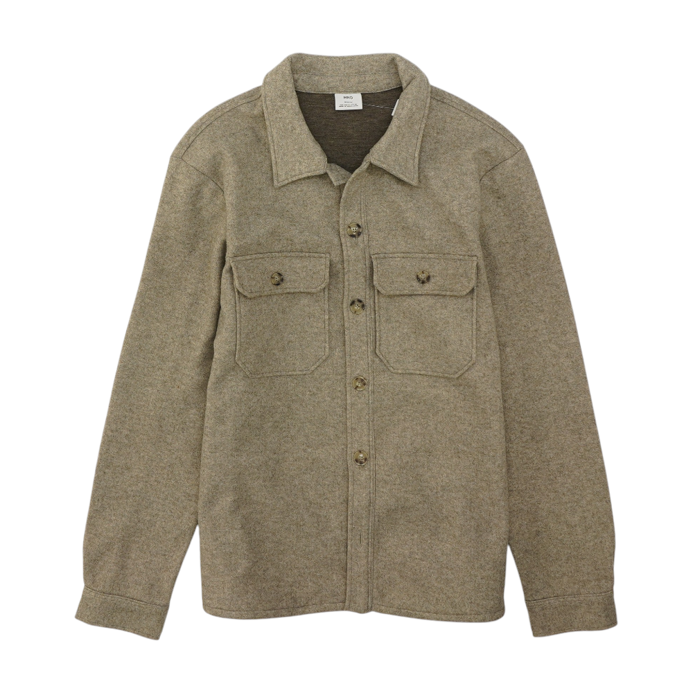 Beige Solid Jacket