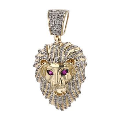 1/2 ctw 10K Two-Tone Gold Diamond Pendant – Image 1