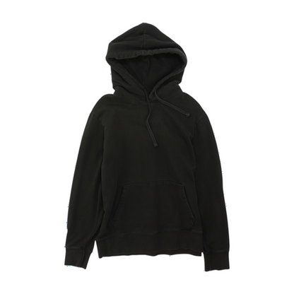 Black Solid Hoodie Pullover