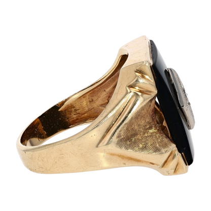 10K Yellow Gold Diamond Fashion Ring