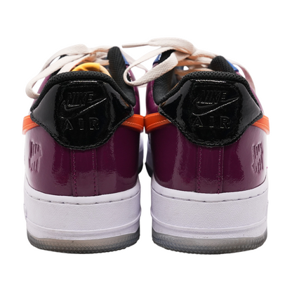 Undefeated Multi-Patent Total Orange Air Force 1 Low SP Low-Top Athletic Shoes