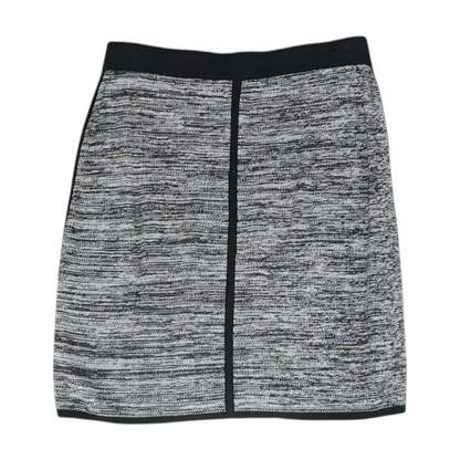 Black Abstract Mini Skirt