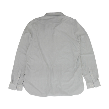 Gray Striped Long Sleeve Button Down